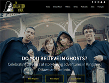 Tablet Screenshot of hauntedwalk.com